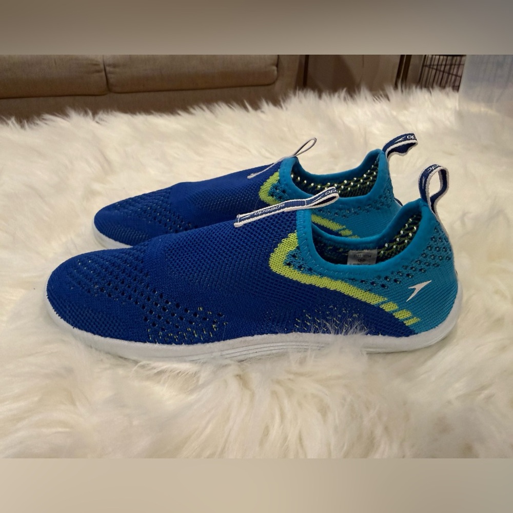 Speedo Kids Aqua Blue and Lime Water Shoes